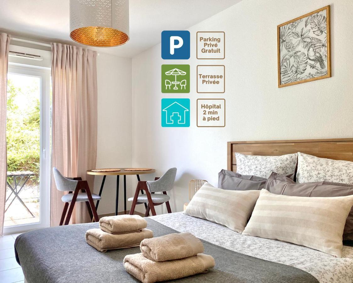 Appartement En Face Hopital Nord Avec Terrasse